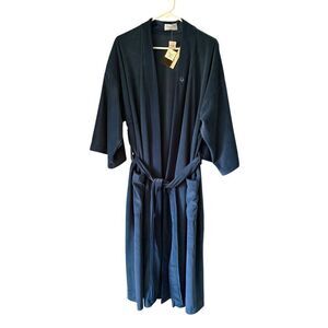 NEW Vintage Christian Dior Monsieur Belted Robe One Size Teal Blue
